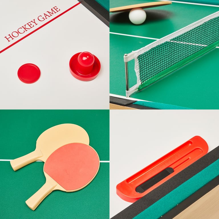 Kangui Table multi jeux 4 en 1 pour toute la famille - Baby-foot - Billard - Ping Pong - Hockey - vue 3