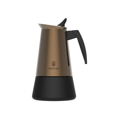 Cecotec Piccolina 600 Gold Cafetière Italienne 6 Tasses 300 ml Acier Inox Induction