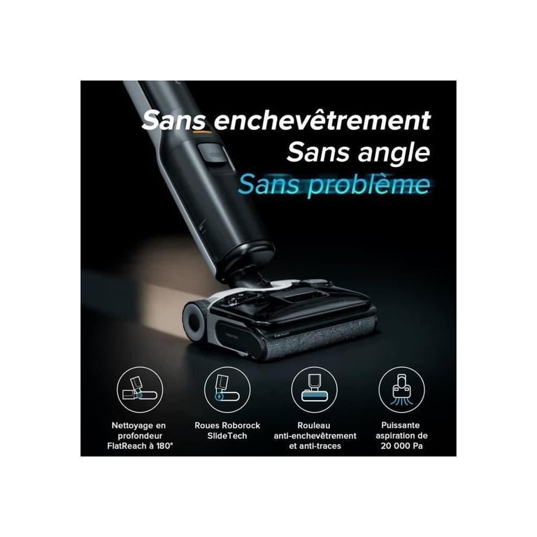 ROBOROCK F25 ACE - Aspirateur Laveur sans Fil - 20 000 Pa - Tout-en-Un pour sols durs - Zéro enchevetrement - Séchage Rapide a - Neuf
