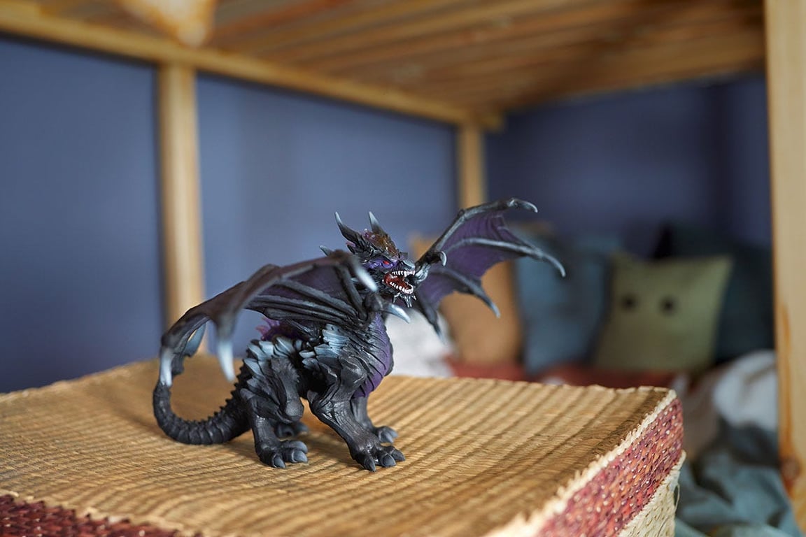 Figurine Dragon des Ténèbres Dragon Jouet Ultra réaliste et Durable avec Ailes mobiles Cadeau pour Garçons et Filles dès - vue 3