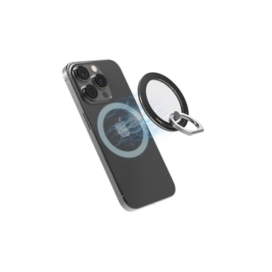 iRing Mag phone holder - MagSafe - iPhone - Negro ahumado