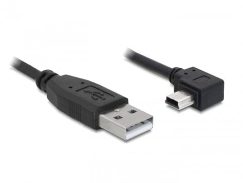 Delock Câble USB 2.0 USB-A mâle vers USB mini-B mâle 5 m noir 82684 - vue 4