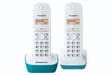 Panasonic KX-TG1612 Telefono DECT ID chiamante Blu, Bianco