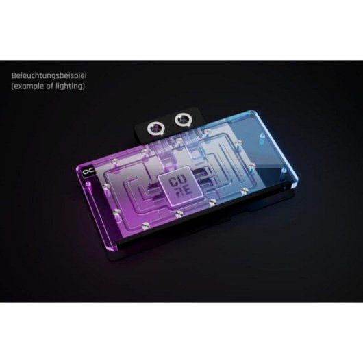 Refrigeracion Liquida Alphacool Core GPU Block Nvidia RTX RGB aRGB 220mm Cobre Cromado - vue 4