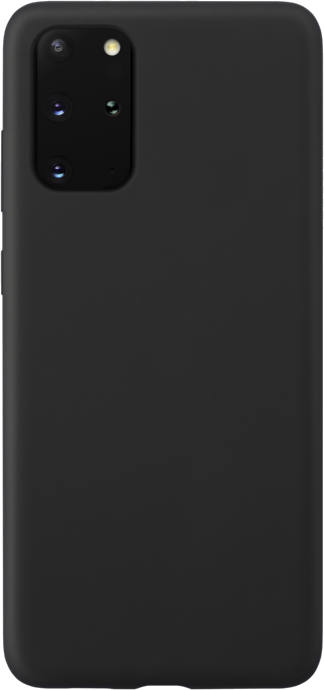 Coque en Gel de Silicone Doux pour Samsung Galaxy S20+, Noir satin