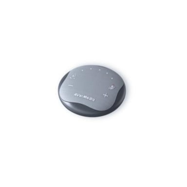 AVERMEDIA Smart Speakerphone AS315 Altoparlante intelligente per riunioni con Hub HDMI/USB A/USB C, IA, cancellazione del rumore, feedback Echo, suono a 360 gradi