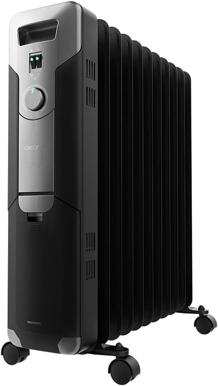 Cecotec Radiateur Huile 11 Modules 2500?W avec Roues Neuf
