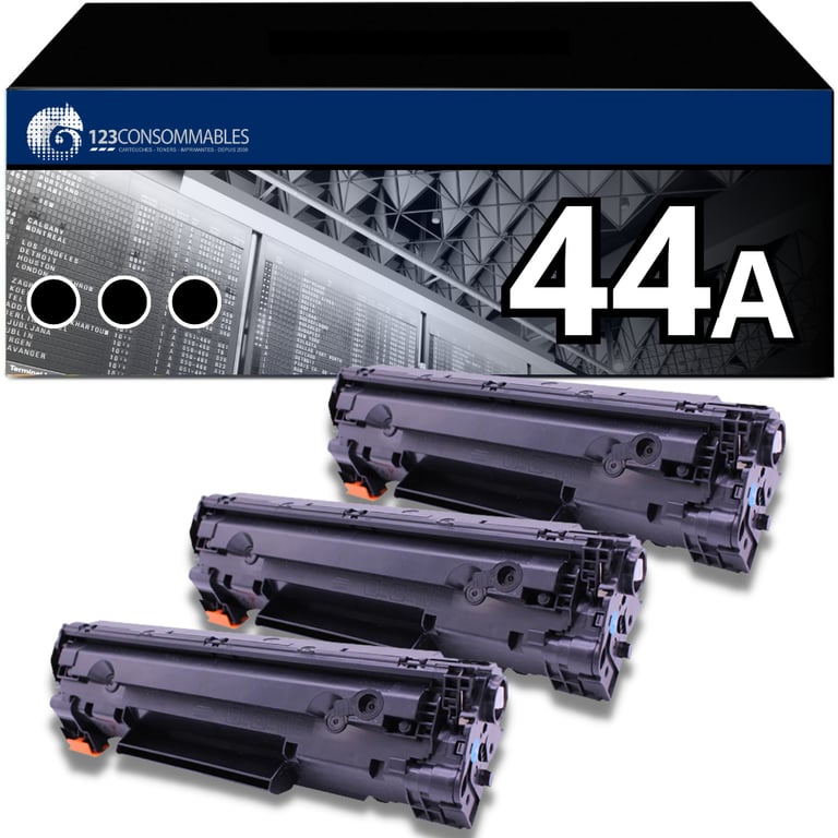 Pack 3 Toners compatible avec HP 44A noir - Neuf