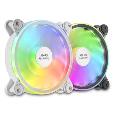 Mars Gaming MFX Carcasa del ordenador Enfriador 12 cm Blanco
