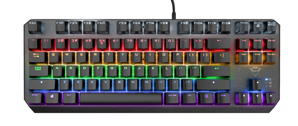 Trust GXT 834 Callaz clavier Gaming USB QWERTY Anglais britannique Neuf