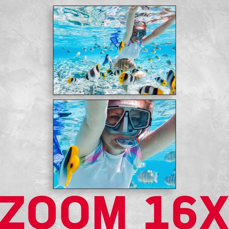 AGFA PHOTO Realishot WP8000 Appareil Photo Numérique Étanche Vidéo HD Double écran LCD Zoom Digital 16x - vue 3