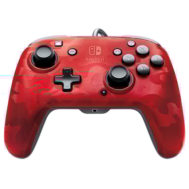 Manette de jeu Faceoff Deluxe+ Analogique/Numérique Nintendo Switch Rouge