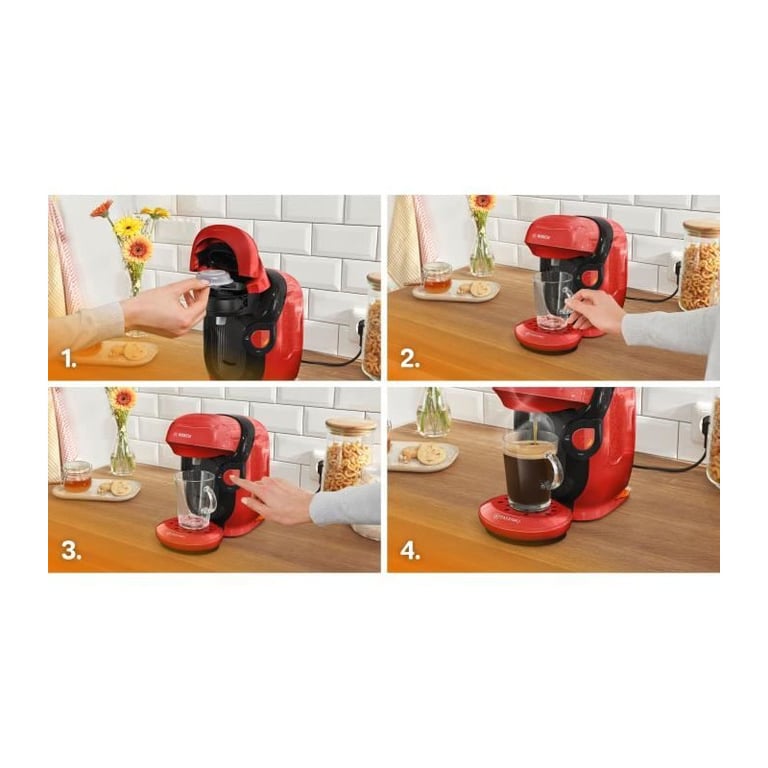 Bosch TAS113E machine à café Entièrement automatique Cafetière à dosette 0,7 L - Neuf