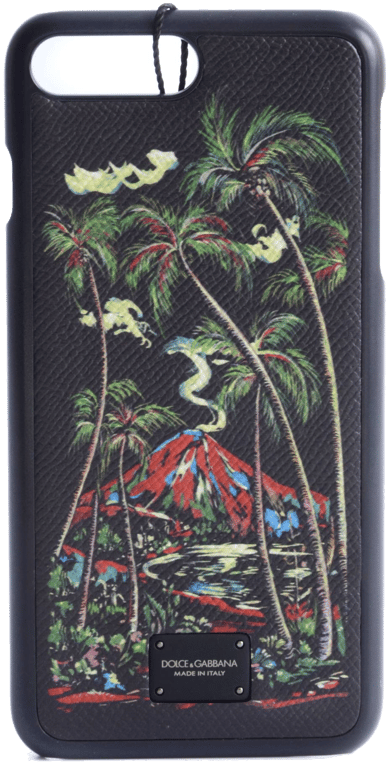 Dolce & Gabbana Coque Volcano and Palm Trees iPhone 7 Plus - 8 Plus Case