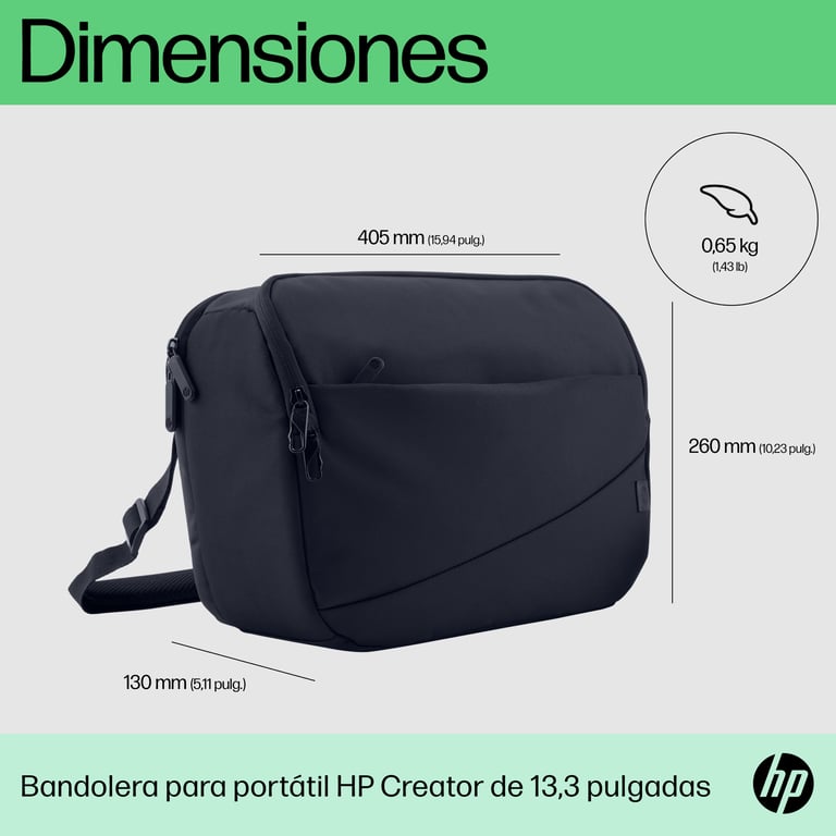 HP Sac mono bretelle pour ordinateur portable 13 3 pouces Creator Neuf - vue 2