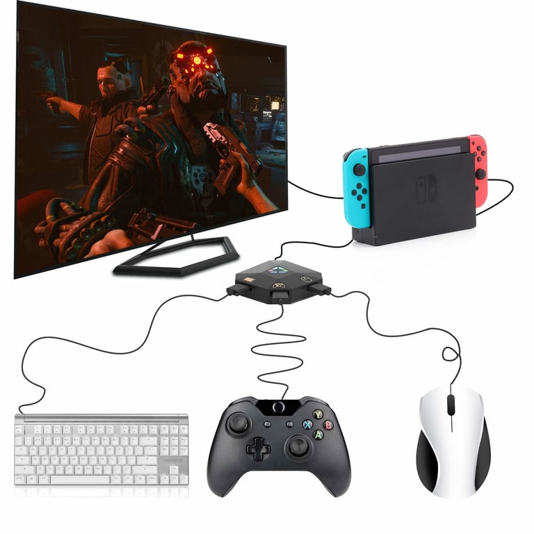 Adaptateur / clavier INF plateforme USB Compatible Nintendo Switch PS4 Xbox One PS3 - vue 3