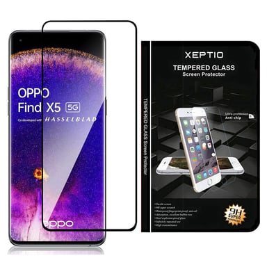 Oppo Find X5 5G vitre protection écran noir