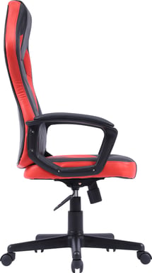 Chaise de joueur noir noir rouge