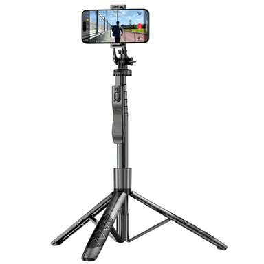 Perche à Selfie Extensible Fonction Trépied Stabilisé Modèle SelfieGo Ultra Noir
