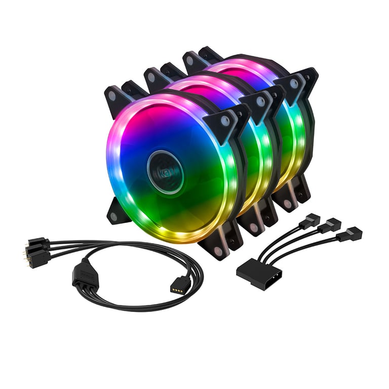 Akasa VEGAS AR7 Boitier PC Dissipateur thermiqueRadiateur 12 cm 3 pièce Neuf