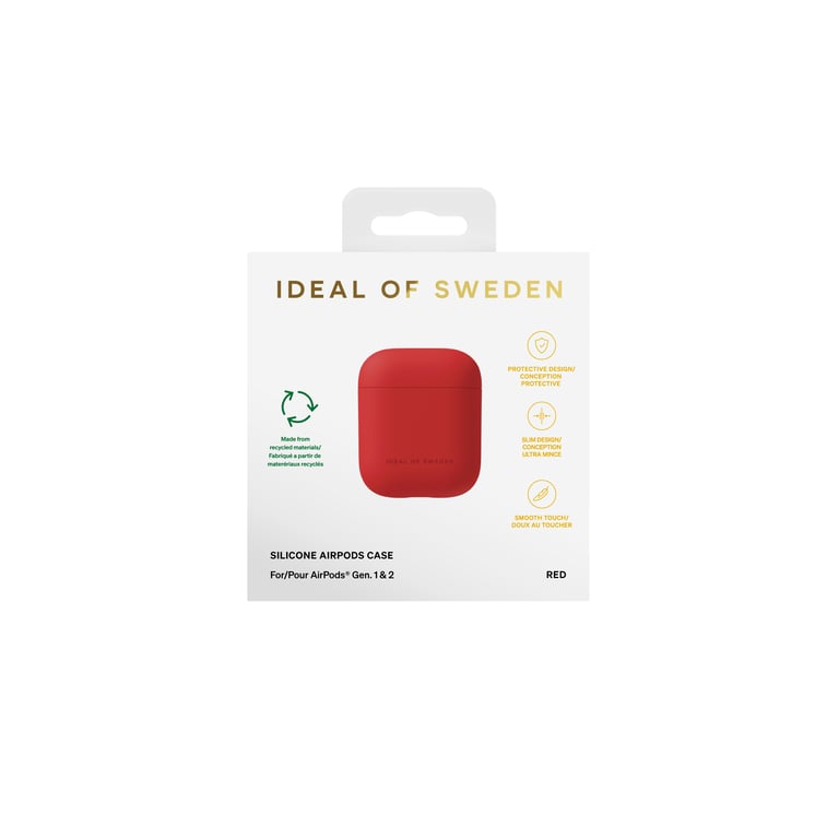 Coque Silicone iDeal of Sweden pour Apple AirPods 1/2 – Design Protecteur, Matériaux Recyclés - vue 4