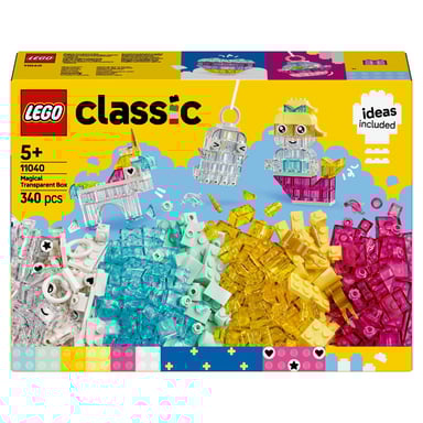 LEGO® Classic 11040 scatola di mattoncini magici trasparenti per stimolare la creatività