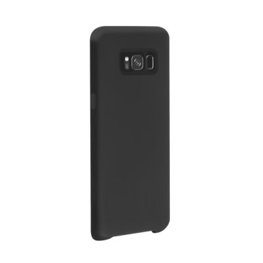 Coque en Gel de Silicone Doux pour Samsung Galaxy S8, Noir satin