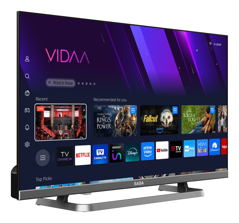 SABA SA24S89VDA TV 24 HD Smart TV Wifi 160 cdm² - vue 4