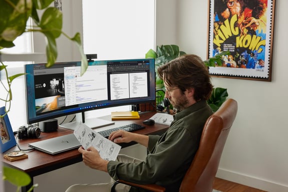 HP Monitor curvo DQHD E45c G5