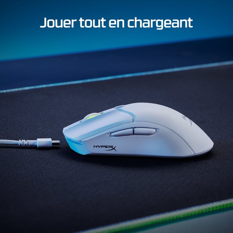 HyperX Pulsefire Haste 2 - Souris sans fil gaming (blanc) - Neuf