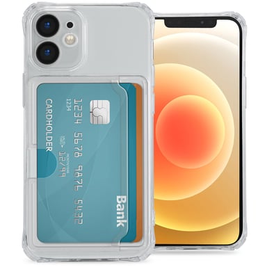 imoshion Coque silicone avec porte-cartes pour Apple iPhone 12 Mini - Transparent