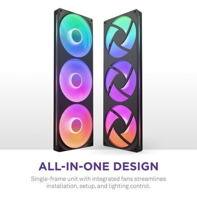 NZXT F420 RGB Core Ventilador de PC 14 cm Negro 1 pieza(s)