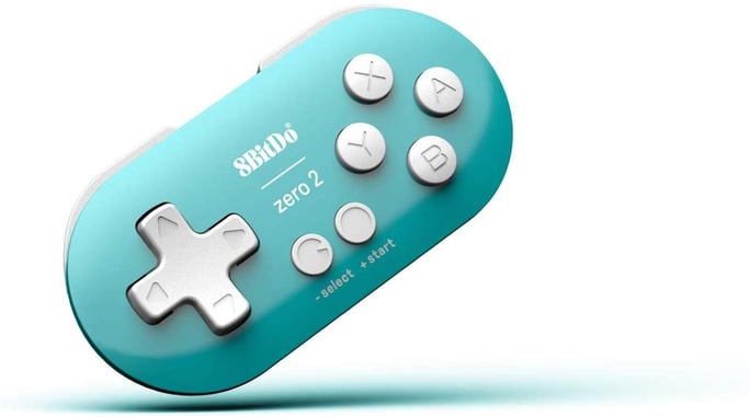 8Bitdo Zero 2 Turquesa Bluetooth Gamepad Digital Android, MAC, Nintendo Switch, Nintendo Switch Lite, PC