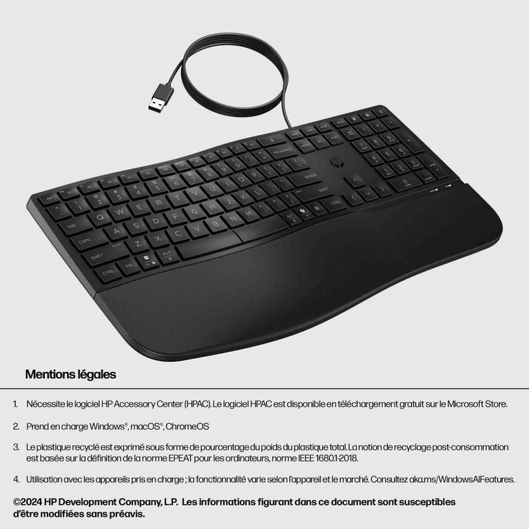 Clavier Filaire HP 480 Comfort – Confort et Technologie Avancée - vue 8