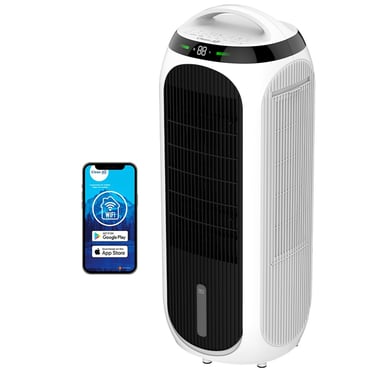 Clean Air Optima - Rafraîchisseur d'air, humidificateur d'air et ventilateur circulateur 3 en 1 CA-104