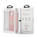 Guess Custodia rigida in silicone vintage per iPhone 12/12 Pro 6,1' Rosa