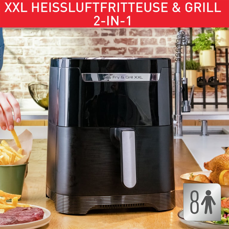 Friteuse À Air Chaud Tefal EY8018 – 6,5L, 1830W, 8 Programmes - vue 4