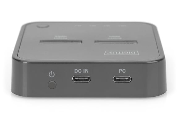 Digitus Station d'accueil dual M.2 pour SSD NVMe avec fonction de clonage hors ligne, USB-C™