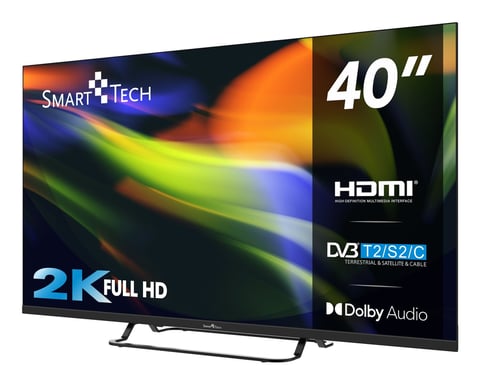 Smart-Tech 40FN01V3 TV 101,6 cm (40'') Full HD Grigio 250 cd/m²