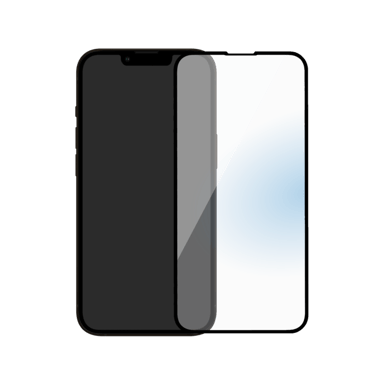 Protection dâ€™écran antibactérienne en verre trempé ultra-résistant (100% de surface couverte) pour Apple iPhone 13 mini, Noir