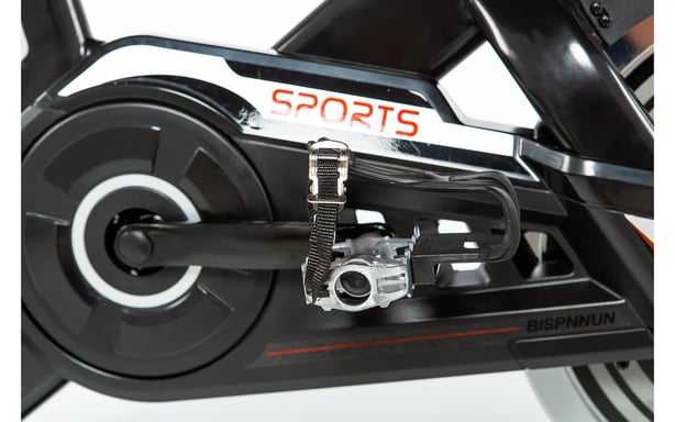 Bicicleta INDOOR con Volante de Inercia de 24kg, Pantalla LCD, pulsómetro de cuádruple sensor integrado en manillar , Sillin ergonomico.