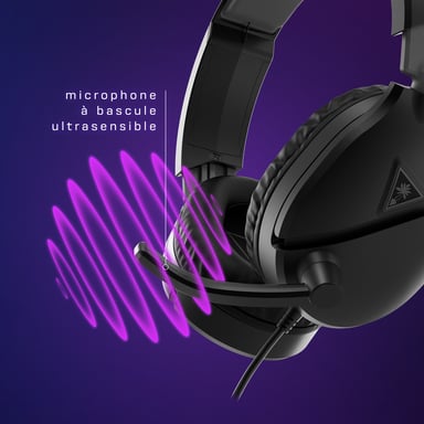 Turtle Beach Casque gaming multiplateforme Recon 70 - Xbox Series X|S, Xbox One, PC, Nintendo Switch, et appareils mobiles avec prise 3,5 mm - microphone à bascule, écouteurs de 40 mm