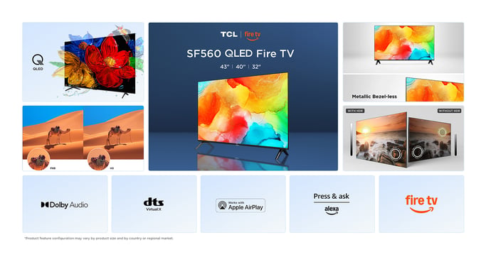 TCL SF560 40SF560 TV 101,6 cm (40'') Full HD Smart TV Wifi Métallique 300 cd/m²