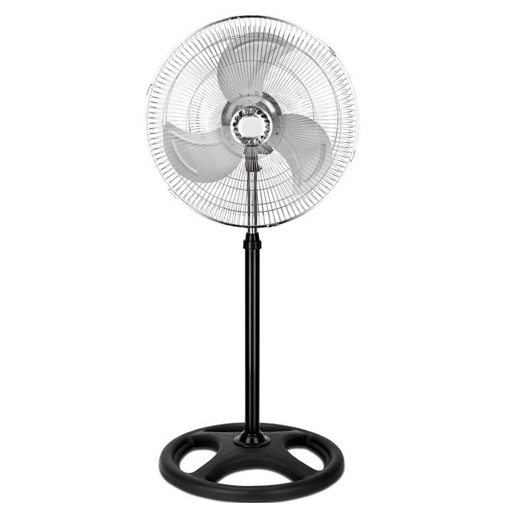 Thule Ventilateur Sur Pied 45,7 Cm, 80 W, 3 Vitesses, Hauteur Réglable, Oscillation à 120°, Noir, Style Moderne - Bon État