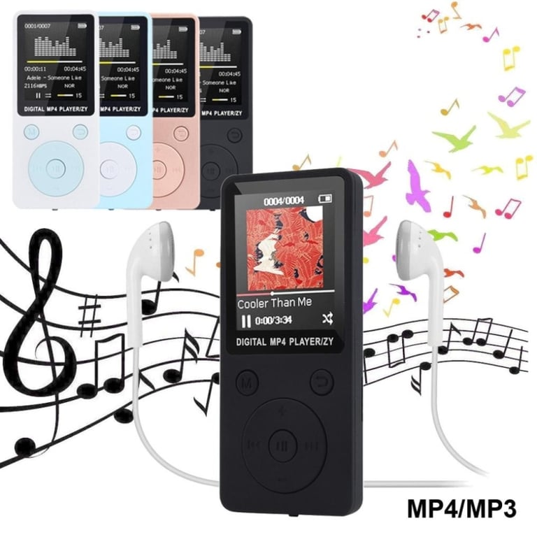 Lecteur Mp4 MP3 Écran 1.8 Pouce Baladeur Enregistreur Fm Radio Micro SD  Rose YONIS - Yonis