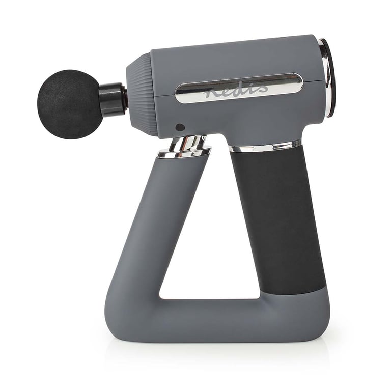 Nedis Pistolet de Massage Sportif Rechargeable 6 Vitesses Arrêt Automatique Neuf
