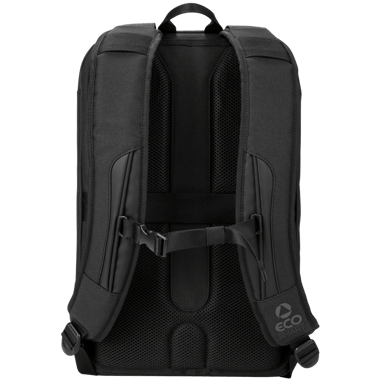 Sac à dos WE ECO Value , 15.6'', matière Eco-responsable ext rPET 300D et int rPET 210D, Gris chiné foncé. Dimension intérieure: 29*12*42cm