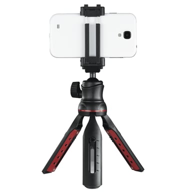 Hama Solid II, 21B treppiede per smartphone/fotocamera digitale 3 piedi Nero, rosso