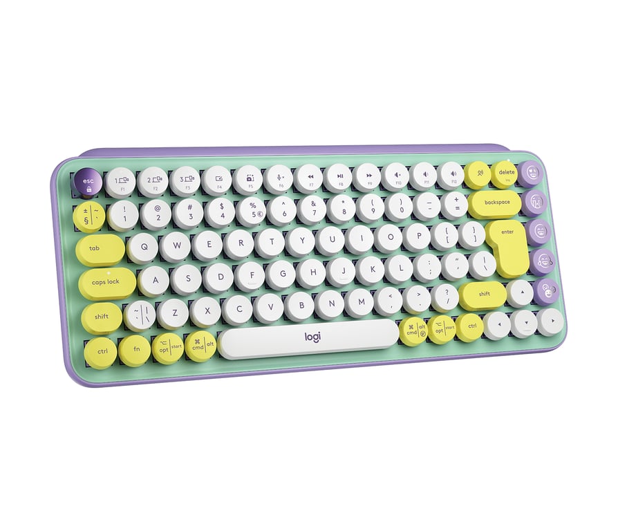 Clavier Pop Keys Multidispositif blast Jaune Logitech - vue 8
