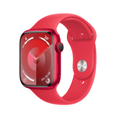 Apple Watch Series 9 45 mm Digital 396 x 484 Pixeles Pantalla táctil Rojo Wifi GPS (satélite)